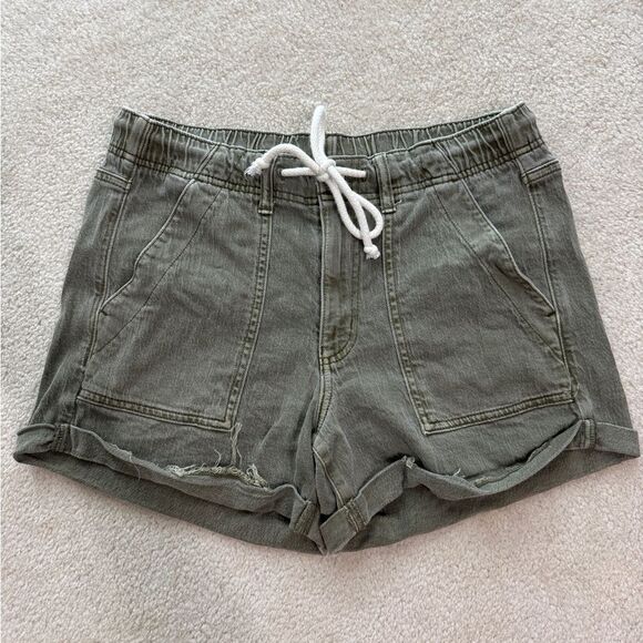 Women’s American Eagle Stretch Elastic Shorts Sz 8 - Picture 1 of 4